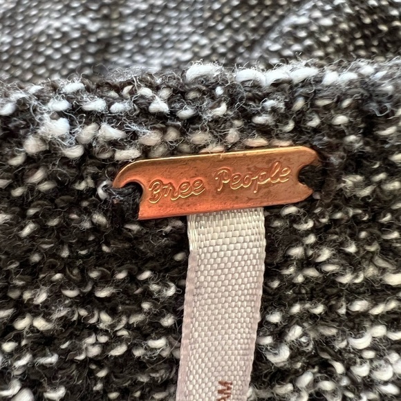 Free People Holly Go Lightly Black and white tweed pull on mini skirt size XS - Picture 9 of 11